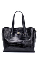 Women's Crocodile Patterned Shoulder Bag | Derimod Women's Crocodile Patterned Shoulder Bag | Derimod