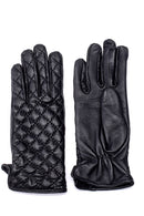 Women's Black Leather Gloves | Derimod Women's Black Leather Gloves | Derimod