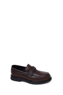 Male Brown Buckled Leather Casual Loafer | Derimod Male Brown Buckled Leather Casual Loafer | Derimod