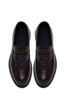 Male Brown Buckled Leather Casual Loafer | Derimod Male Brown Buckled Leather Casual Loafer | Derimod