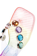 Women's Multicolored Stone Jelly Flip Flops | Derimod Women's Multicolored Stone Jelly Flip Flops | Derimod