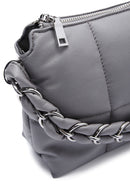 Women's Gray Quilted Crossbody Bag | Derimod Women's Gray Quilted Crossbody Bag | Derimod