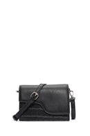 Kadın Siyah Uzun Askılı Zincir Detaylı Mini Kol Çantası | Derimod Kadın Siyah Uzun Askılı Zincir Detaylı Mini Kol Çantası | Derimod