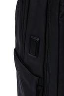 D-Pack Unisex Black Technological Fabric Hardcase Backpack | Derimod D-Pack Unisex Black Technological Fabric Hardcase Backpack | Derimod