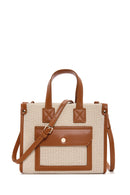 Women's Tan Long Strap Fabric Handbag | Derimod Women's Tan Long Strap Fabric Handbag | Derimod