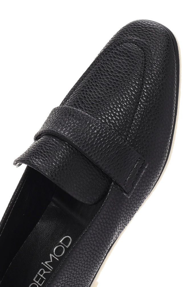 Kadın Siyah Maskülen Loafer_7