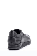 Erkek Kroko Detaylı Deri Sneaker | Derimod Erkek Kroko Detaylı Deri Sneaker | Derimod