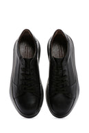Men's Black Leather Sneaker | Derimod Men's Black Leather Sneaker | Derimod