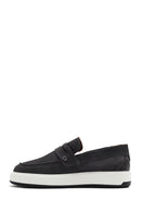 Erkek Gri Süet Deri Casual Loafer | Derimod Erkek Gri Süet Deri Casual Loafer | Derimod