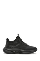 Men's Black Thick Sole Lace Up Fabric Sneaker | Derimod Men's Black Thick Sole Lace Up Fabric Sneaker | Derimod
