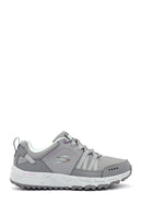 Skechers Women's Grey Escape Plan Lace-Up Sneakers | Derimod Skechers Women's Grey Escape Plan Lace-Up Sneakers | Derimod