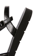 Kadın Siyah Bilekten Bantlı Comfort Sandalet | Derimod Kadın Siyah Bilekten Bantlı Comfort Sandalet | Derimod