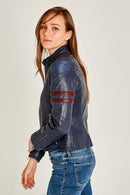 Stop Kadın Deri Ceket | Derimod Stop Kadın Deri Ceket | Derimod