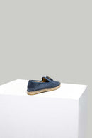 Püskül Detaylı Saks Mavi Kadın Deri Espadril | Derimod Püskül Detaylı Saks Mavi Kadın Deri Espadril | Derimod