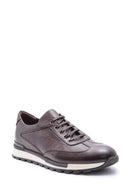 Erkek Kroko Detaylı Deri Sneaker | Derimod Erkek Kroko Detaylı Deri Sneaker | Derimod