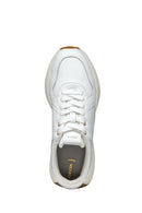 Geox Women's White D Amabel A - Nappa Laced Leather Sneaker | Derimod Geox Women's White D Amabel A - Nappa Laced Leather Sneaker | Derimod