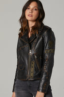 Icon-X Kadın Deri Ceket | Derimod Icon-X Kadın Deri Ceket | Derimod