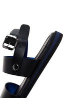 Erkek Siyah Deri Sandalet | Derimod Erkek Siyah Deri Sandalet | Derimod