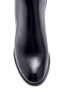 Women's Leather Buckle Detailed Heeled Boots | Derimod Women's Leather Buckle Detailed Heeled Boots | Derimod