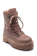 Women's Leather High Sole Boots | Derimod Women's Leather High Sole Boots | Derimod