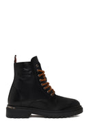 Harley Davidson Male Black Steven Zip Closure Leather Combat Boots | Derimod Harley Davidson Male Black Steven Zip Closure Leather Combat Boots | Derimod