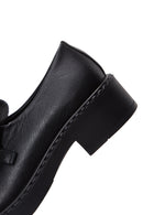 Kadın Siyah Deri Zincir Detaylı Loafer | Derimod Kadın Siyah Deri Zincir Detaylı Loafer | Derimod