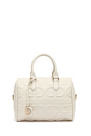 Women's White Long Strap Printed Shoulder Bag | Derimod Women's White Long Strap Printed Shoulder Bag | Derimod