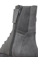 Geox Kadın Gri Felleny Bağcıklı Fermuar Detaylı Deri Postal Bot | Derimod Geox Kadın Gri Felleny Bağcıklı Fermuar Detaylı Deri Postal Bot | Derimod