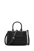 Kadın Siyah Uzun Askılı Kapitone Kol Çantası | Derimod Kadın Siyah Uzun Askılı Kapitone Kol Çantası | Derimod