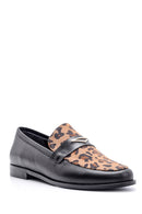 Kadın Leopar Desenli Loafer | Derimod Kadın Leopar Desenli Loafer | Derimod