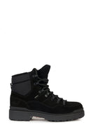 Geox Women's Black Nevegal Abx Suede Leather Boots | Derimod Geox Women's Black Nevegal Abx Suede Leather Boots | Derimod