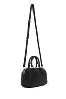 Woman Black Long-Strap Leather Shoulder Bag | Derimod Woman Black Long-Strap Leather Shoulder Bag | Derimod
