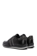 Erkek Siyah Bağcıklı Deri Sneaker | Derimod Erkek Siyah Bağcıklı Deri Sneaker | Derimod