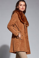 Rhoda Kadın Süet Deri Ceket | Derimod Rhoda Kadın Süet Deri Ceket | Derimod