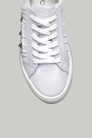 Gümüş Yüksek Tabanlı Kadın Deri Sneaker | Derimod Gümüş Yüksek Tabanlı Kadın Deri Sneaker | Derimod