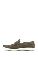 Erkek Vizon Nubuk Deri Loafer | Derimod Erkek Vizon Nubuk Deri Loafer | Derimod
