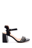 Kadın Kroko Desenli Topuklu Ayakkabı | Derimod Kadın Kroko Desenli Topuklu Ayakkabı | Derimod