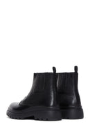 Men's Black Leather Casual Zipper Boots | Derimod Men's Black Leather Casual Zipper Boots | Derimod