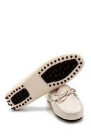Women's Leather Bow Detailed Loafer | Derimod Women's Leather Bow Detailed Loafer | Derimod