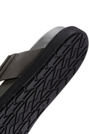 Men's Khaki Leather Slippers | Derimod Men's Khaki Leather Slippers | Derimod