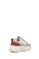 Geox Women's White Nebula 2.0 X Lace-Up Chunky Sole Leather Sneaker | Derimod Geox Women's White Nebula 2.0 X Lace-Up Chunky Sole Leather Sneaker | Derimod