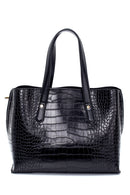 Women's Crocodile Patterned Shoulder Bag | Derimod Women's Crocodile Patterned Shoulder Bag | Derimod