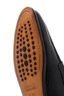 Erkek Siyah Deri Baskılı Klasik Loafer | Derimod Erkek Siyah Deri Baskılı Klasik Loafer | Derimod