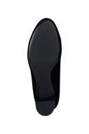 Geox Women's Black Pheby 50 A Suede Leather Stiletto | Derimod Geox Women's Black Pheby 50 A Suede Leather Stiletto | Derimod