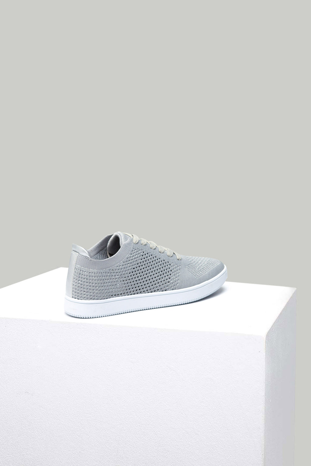 Gümüş Kumaş Kadın Sneaker