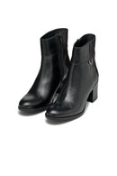 Geox Kadın Siyah New Asheel Fermuarlı Kalın Topuklu Deri Bot | Derimod Geox Kadın Siyah New Asheel Fermuarlı Kalın Topuklu Deri Bot | Derimod