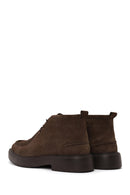 Male Mink Lace-Up Thick-Soled Suede Casual Boots | Derimod Male Mink Lace-Up Thick-Soled Suede Casual Boots | Derimod