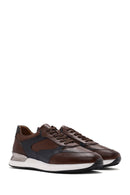 Men's Tan Lace-up Leather Sneaker | Derimod Men's Tan Lace-up Leather Sneaker | Derimod