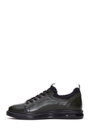 Erkek Haki Deri Casual Sneaker | Derimod Erkek Haki Deri Casual Sneaker | Derimod