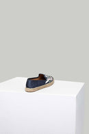Blue Embroidered Women's Espadrille | Derimod Blue Embroidered Women's Espadrille | Derimod
